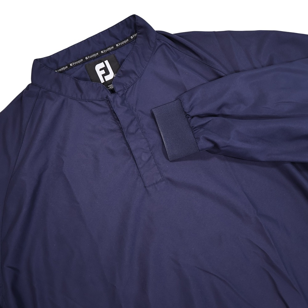FOOTJOY Men's XXL Navy Blue Mock Neck Pullover Performance Golf Windshirt Jacket